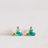 Green Onyx Mini Energy Gems Earrings