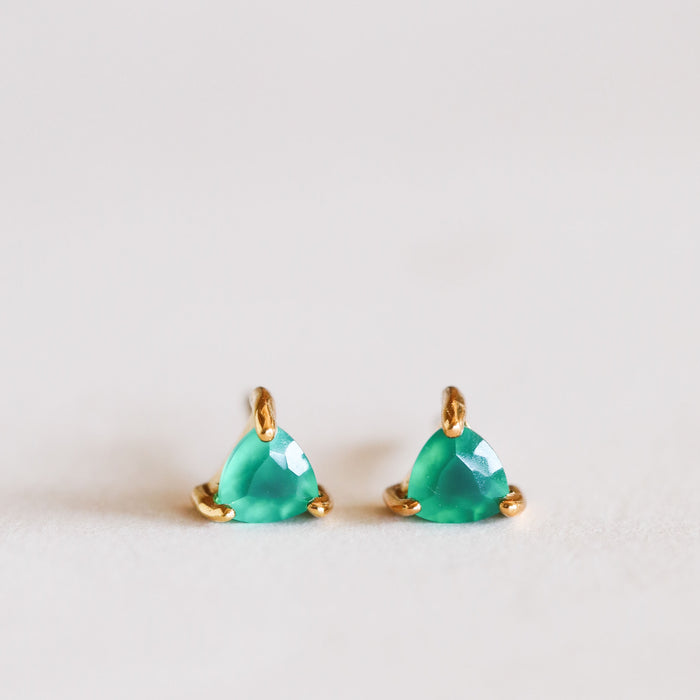 Green Onyx Mini Energy Gems Earrings