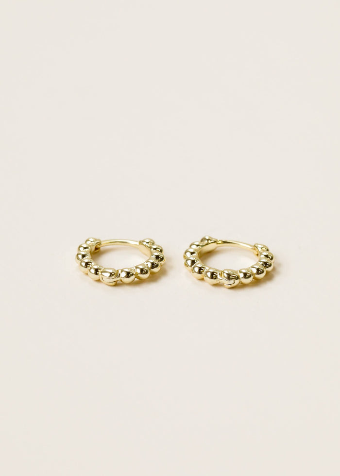 Small Ball Hoop Earrings