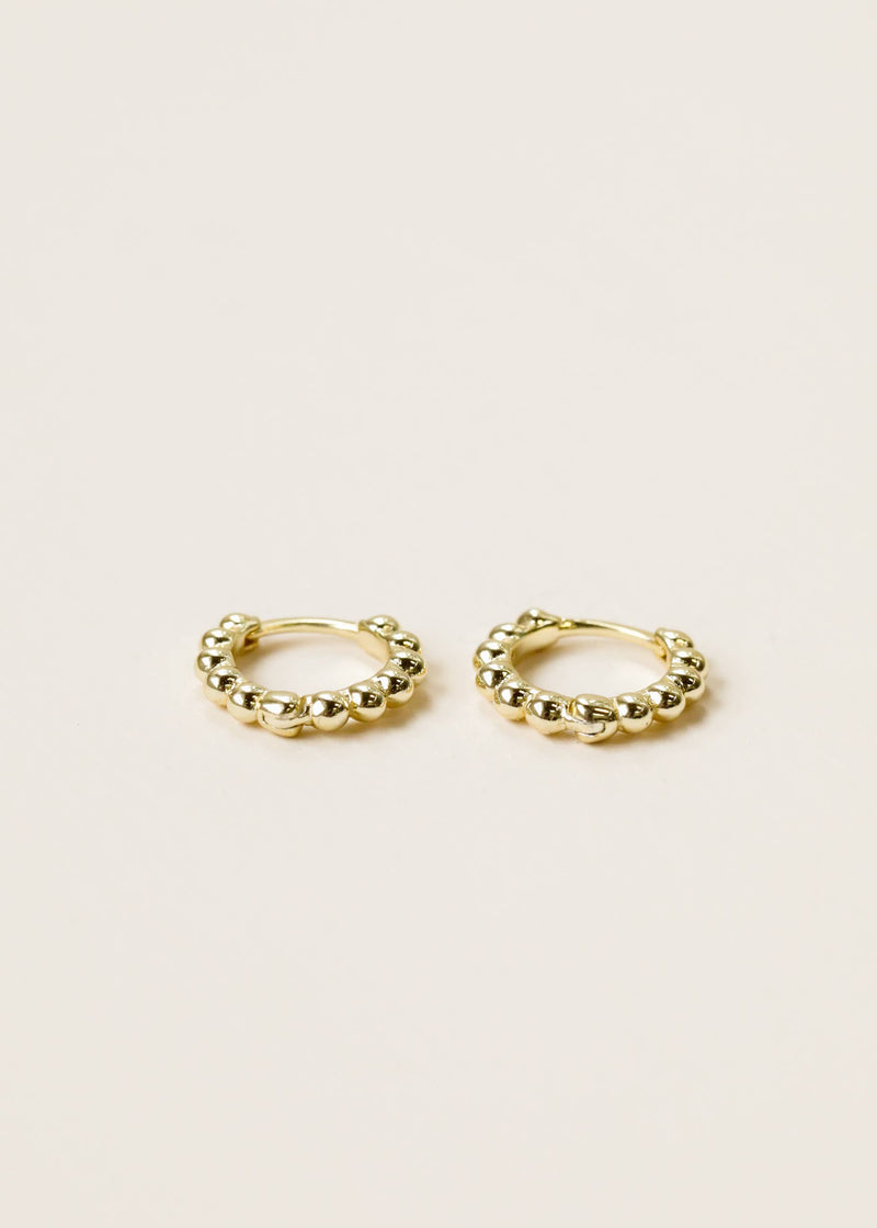 Small Ball Hoop Earrings