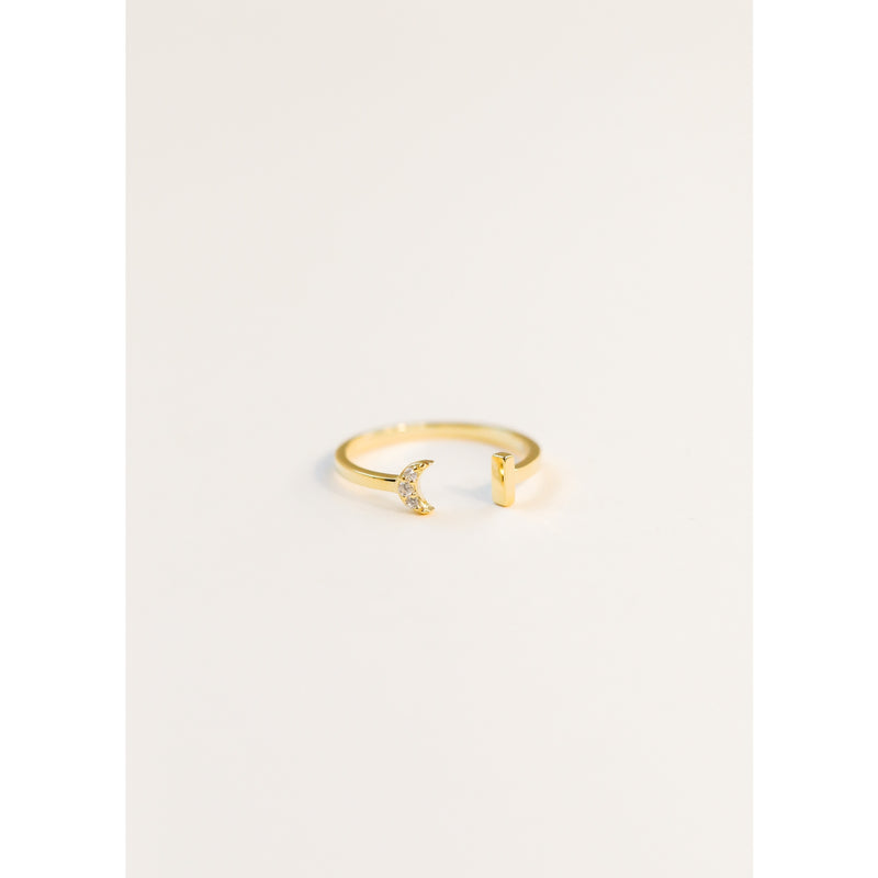 Crescent Moon Open Ring