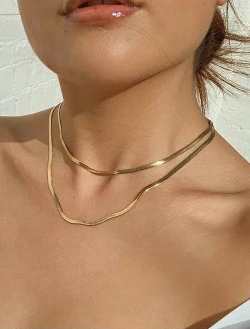 Dainty Snake Necklace 3mm
