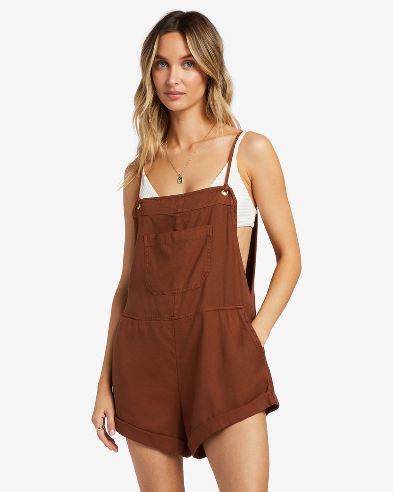 Wild Pursuit Overall Shorts Toasted Coconut