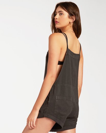 Wild Pursuit Overall Shorts Off Black