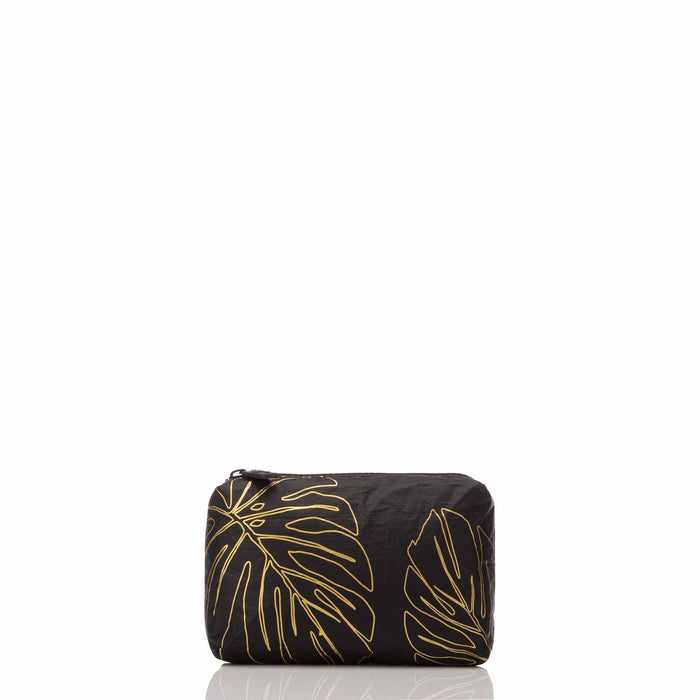 Mini Lanai Pouch Gold on Black
