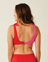 Sandhaven Top Colorblock Fuchsia/Hot Red