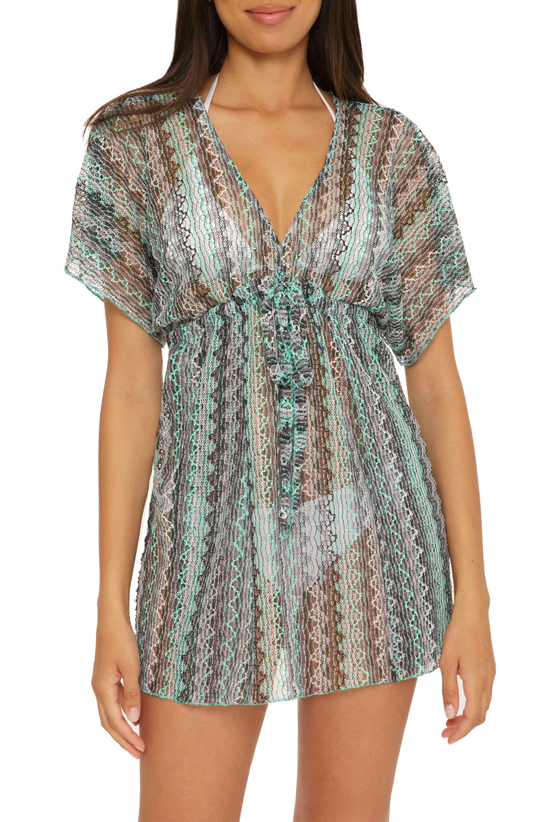 Siene Knit Tunic Iced Aqua