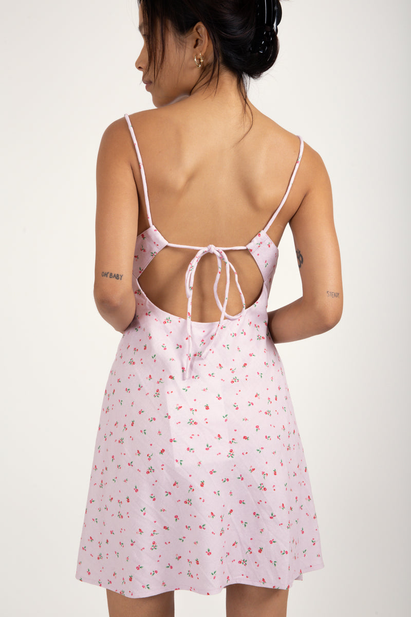 Isle Bias Cut Mini Dress