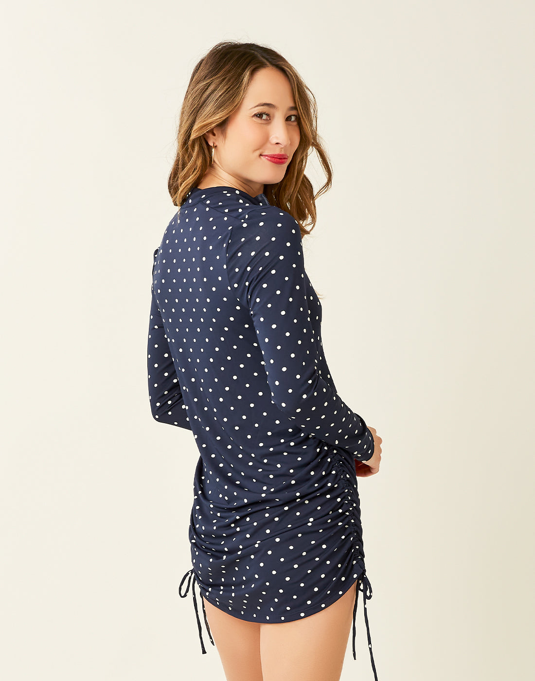 Cody Sun Dress Navy Polka Dot